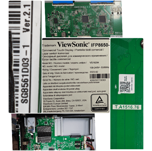ViewSonic ViewBoard - We Fix Power, Motherboard & Touch Screen, All-in-One Display Accessories & Service
